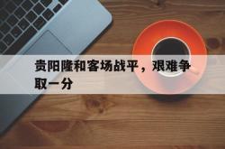 雷速体育比分直播-贵阳隆和客场战平，艰难争取一分的简单介绍